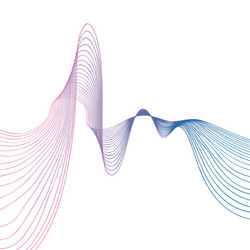 Smooth flowing wave gradient dots background Vector Image