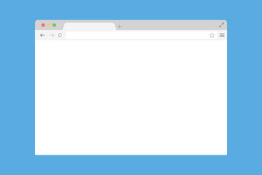 browser window flat page template mock up website vector image