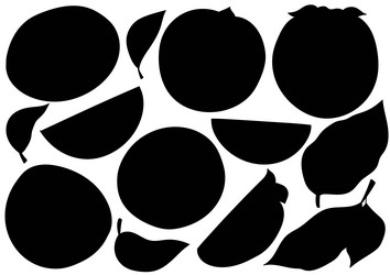 set of color in hand draw style vector image