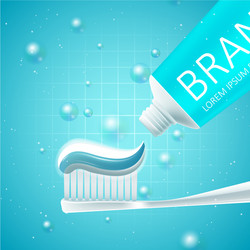 whitening toothpaste ads vector