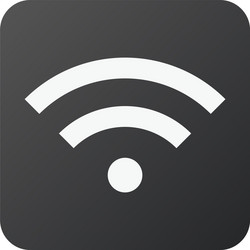 wifi icon wireless network symbol for your web vector image