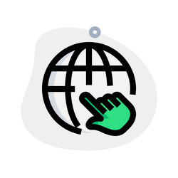 click to open the website vector image