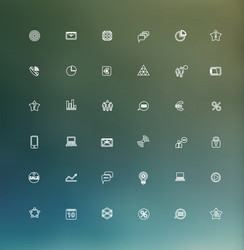 modern thin line icons for web and mobile vector image