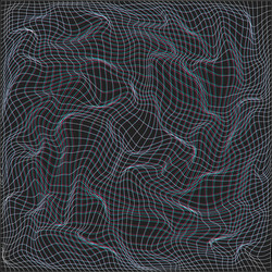 warped parametric net surface background vector image
