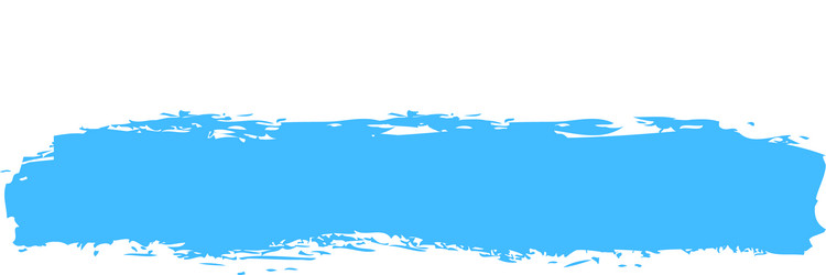 Blue paint brush stroke Royalty Free Vector Image