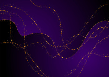 violet background and abstract sparkling wavy vector image