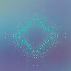 geometric abstract form with connected line vector image