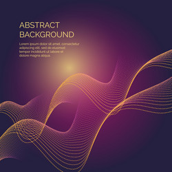 Abstract background with a dynamic waves vector