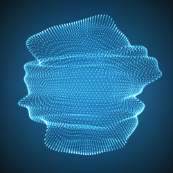 Abstract Point Mesh vector image
