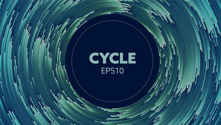concentric abstract particle motion vector image