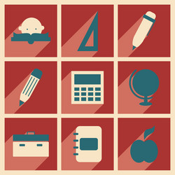 flat with shadow concept and mobile application vector
