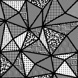 geometric abstract pattern in low poly style vector image