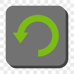 rotate down rounded square button vector image