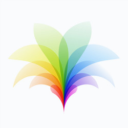 abstract design colourful elements vector image