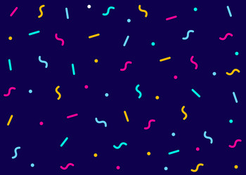 Confetti seamless pattern vector