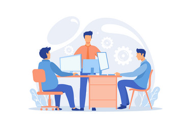 computer lab advanced skills information vector