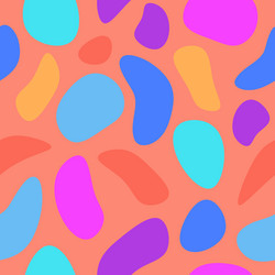 Fluid Blob Pattern - Colorful Blot vector image