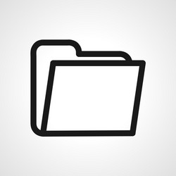 Folder with documents line icon file vector