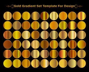 Gold metallic bronze silver chrome copper vector