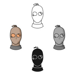 Thief icon in cartoonblack style isolated vector