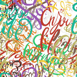 graffiti background seamless pattern hand style vector image