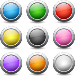 web buttons vector image