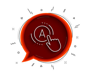 ab testing line icon ui test button sign vector image