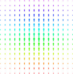 man user shape halftone spectrum pattern vector image