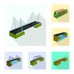 isolated object of connection and design symbol vector image