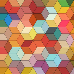 Abstract background with colorful hex polygons vector