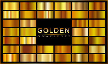 gold gradient set background icon texture vector