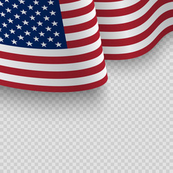waving flag united states america Vector Image