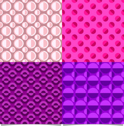 Abstract repeating pattern set - circle vector