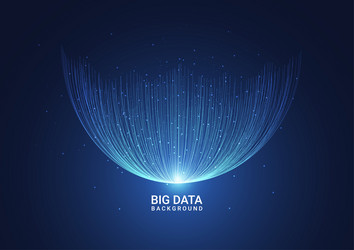 big data visualization abstract technology vector image