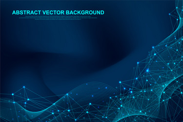 futuristic abstract background blockchain vector image