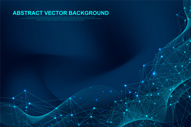 futuristic abstract background blockchain vector