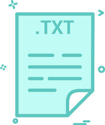 txt application download file files format icon vector image