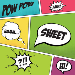 abstract pop art objects on a special background vector image