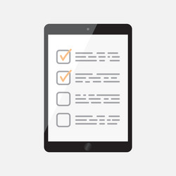 businessman checklist with tablet check list icon vector