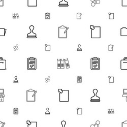 document icons pattern seamless white background vector