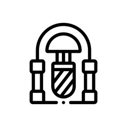 jumeirah icon thin linear style design isolated vector image