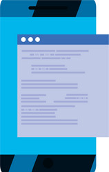 phone coding language vector image