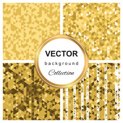 triangle pattern mosaic background vector image