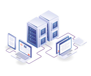computer network server data vector