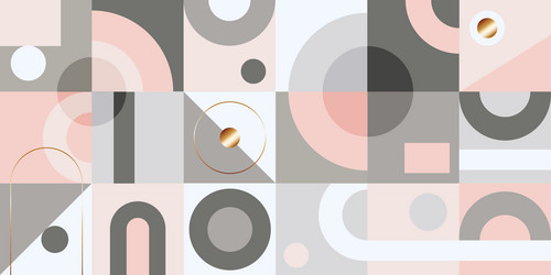 geometric patterns with abstract shapes and forms vector image
