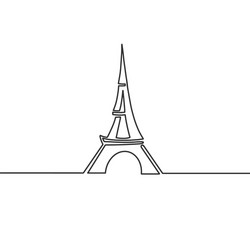 Abstract eiffel tower sketch vector