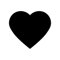 Flat heart icon Royalty Free Vector Image - VectorStock