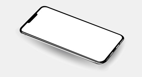 Realistic smartphone template mockup for user vector