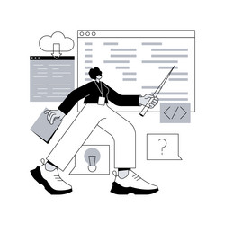 Coding Workshop Concept vector
