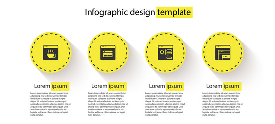 set software search engine browser setting vector image